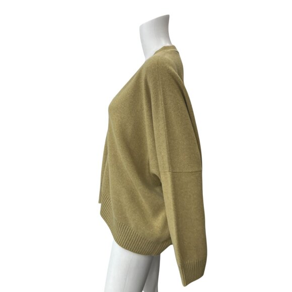 $1090 NWT eskandar Hay Beige Knit Cashmere Cardigan Sweater size one size - Picture 5 of 7